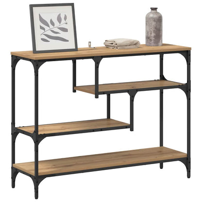 Minimalist Console Table Artisan oak Engineered wood - Comfortable