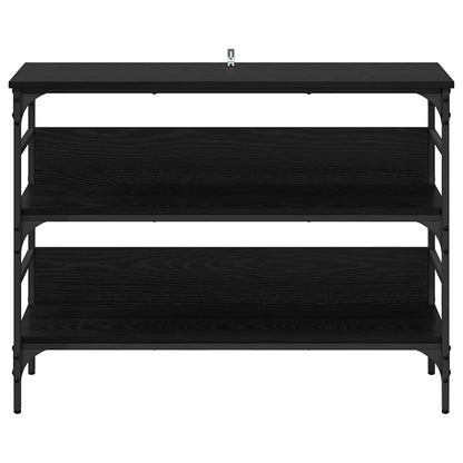 Stylish Console Table Black oak Engineered wood - Sleek Modern Look