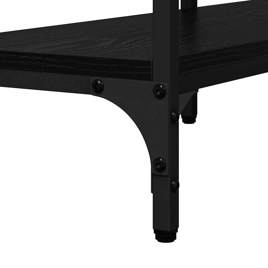 Contemporary Console Table Black oak Engineered wood - High Quality