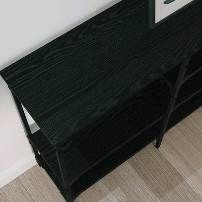 Contemporary Console Table Black oak Engineered wood - High Quality
