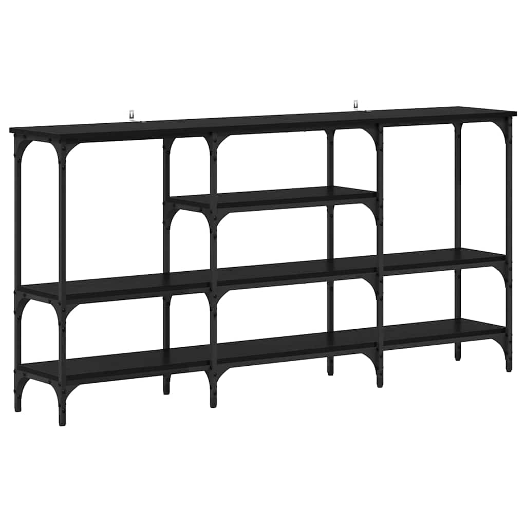 Contemporary Console Table Black oak Engineered wood - High Quality