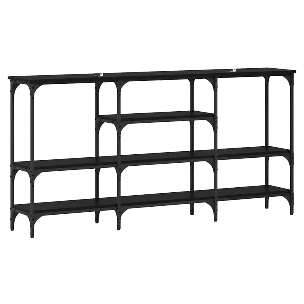 Contemporary Console Table Black oak Engineered wood - High Quality