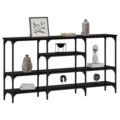 Contemporary Console Table Black oak Engineered wood - High Quality