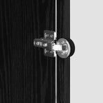 Premium Sideboard Black oak Engineered wood - Soft Upholstery