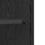 Premium Sideboard Black oak Engineered wood - Soft Upholstery