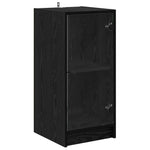 Premium Sideboard Black oak Engineered wood - Soft Upholstery