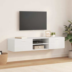 Stylish TV Cabinet with Drawer White Engineered wood - High Quality