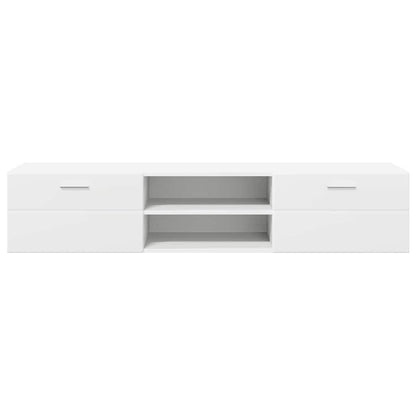 Stylish TV Cabinet with Drawer White Engineered wood - High Quality