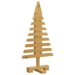 Luxury Wooden Christmas Tree with Stand Brown 60cm Solid pine wood