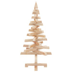 Cozy Christmas Trees with Stand Natural 90cm Solid pine wood - High