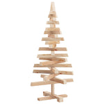 Cozy Christmas Trees with Stand Natural 90cm Solid pine wood - High
