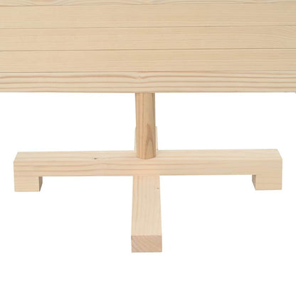 Stylish Christmas Trees with Stand Natural 120cm Solid pine wood - Sleek