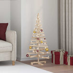 Stylish Christmas Trees with Stand Natural 120cm Solid pine wood - Sleek