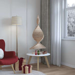 Stylish Christmas Trees with Stand Natural 120cm Solid pine wood - Sleek