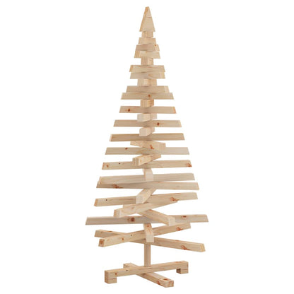 Stylish Christmas Trees with Stand Natural 120cm Solid pine wood - Sleek