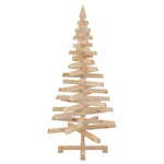 Stylish Christmas Trees with Stand Natural 120cm Solid pine wood - Sleek