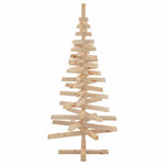 Stylish Christmas Trees with Stand Natural 120cm Solid pine wood - Sleek