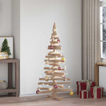 Cozy Christmas Trees with Stand Natural 150cm Solid pine wood - Durable