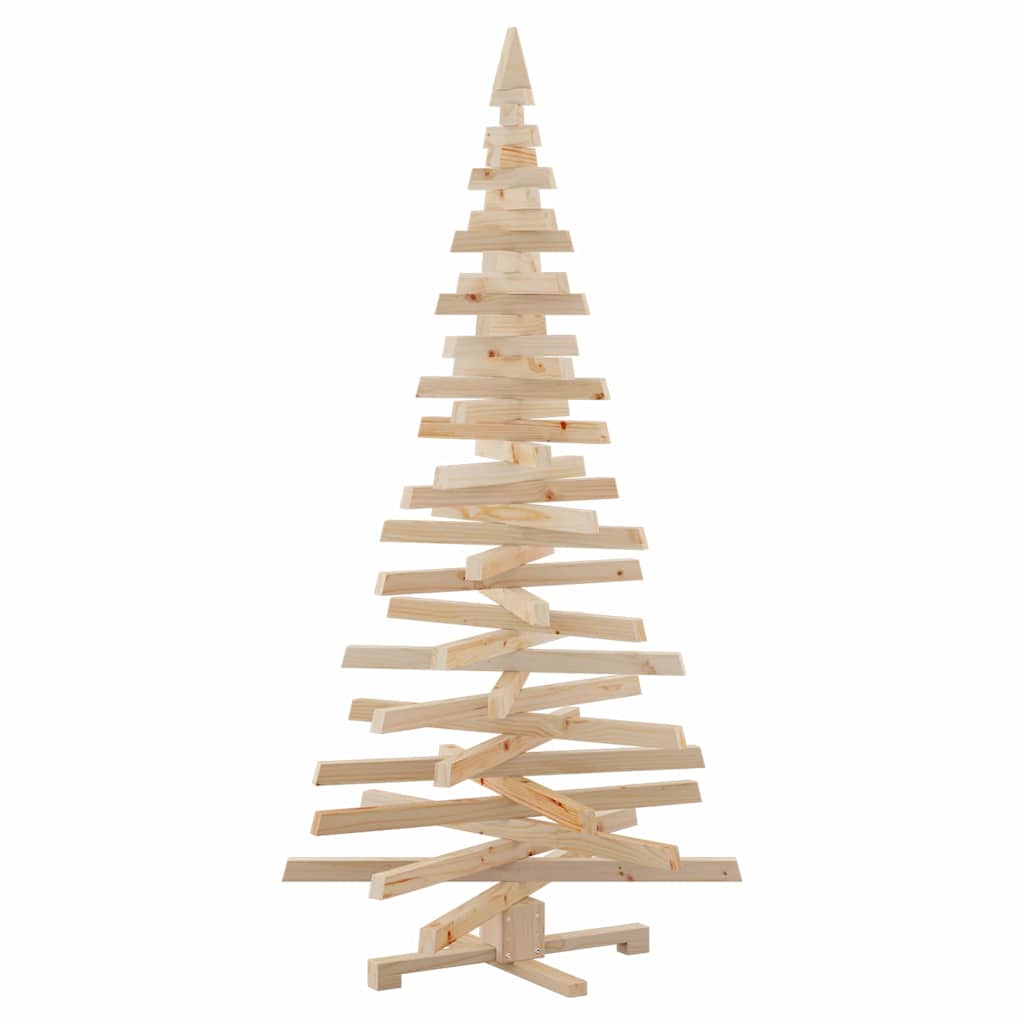 Minimalist Christmas Trees with Stand Natural 180cm Solid pine wood - Home