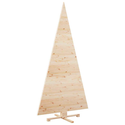 Luxury Christmas Trees with Stand Natural 210cm Solid pine wood - Home