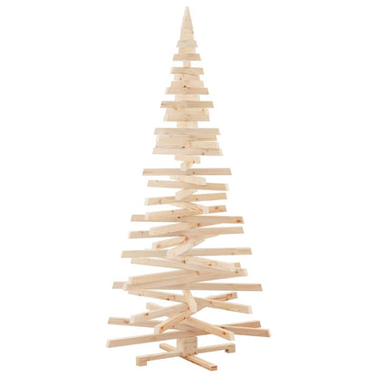 Luxury Christmas Trees with Stand Natural 210cm Solid pine wood - Home