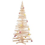 Luxury Christmas Trees with Stand Natural 210cm Solid pine wood - Home