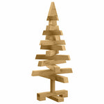 Classic Christmas Trees with Stand Brown 60cm Solid pine wood - Premium