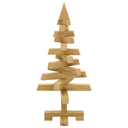 Classic Christmas Trees with Stand Brown 60cm Solid pine wood - Premium