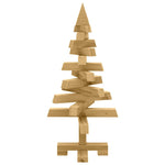 Classic Christmas Trees with Stand Brown 60cm Solid pine wood - Premium