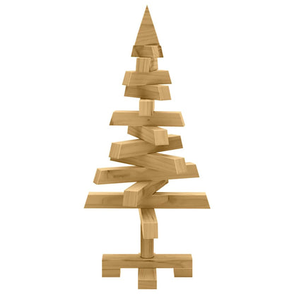 Classic Christmas Trees with Stand Brown 60cm Solid pine wood - Premium