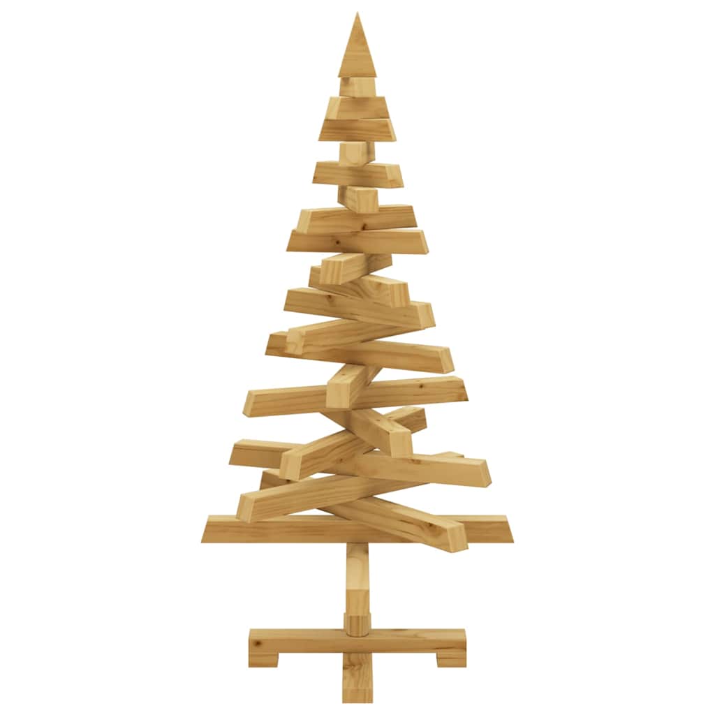 Compact Christmas Trees with Stand Brown 90cm Solid pine wood - Sturdy