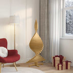 Modern Christmas Trees with Stand Brown 150cm Solid pine wood - Durable