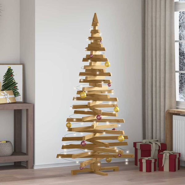  Cozy Christmas Trees with Stand Brown 180cm Solid pine wood - Designer