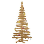 Cozy Christmas Trees with Stand Brown 180cm Solid pine wood - Designer