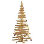 Premium Christmas Trees with Stand Brown 210cm Solid pine wood - Premium