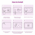 Modern Self-adhesive Window Film Frosted stripes PVC - Premium Comfort