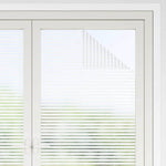 Modern Self-adhesive Window Film Frosted stripes PVC - Premium Comfort