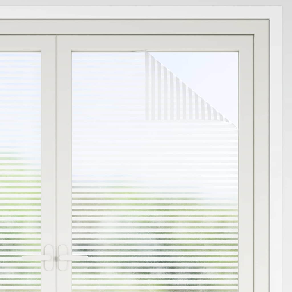 Contemporary Self-adhesive Window Film Frosted stripes PVC - Designer