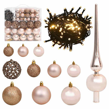 Modern Artificial Christmas Tree with Stand Green 180cm PVC and Steel