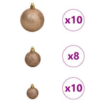 Modern Artificial Christmas Tree with Stand Green 180cm PVC and Steel