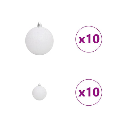 Elegant Artificial Christmas Tree with Stand Green 180cm PVC and Steel