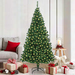 Versatile Artificial Christmas Tree Green 180cm PVCSteel and Plastic