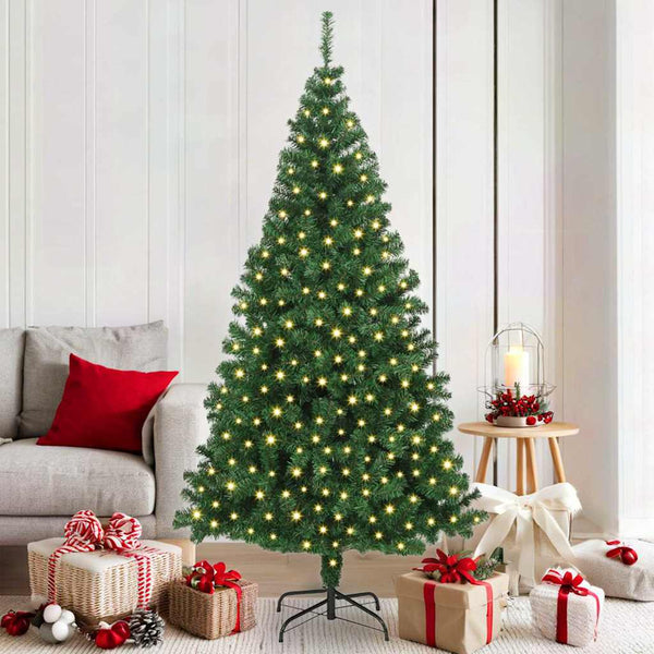  Versatile Artificial Christmas Tree Green 180cm PVCSteel and Plastic