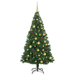 Elegant Artificial Christmas Tree Green 180cm PVCSteel and Plastic