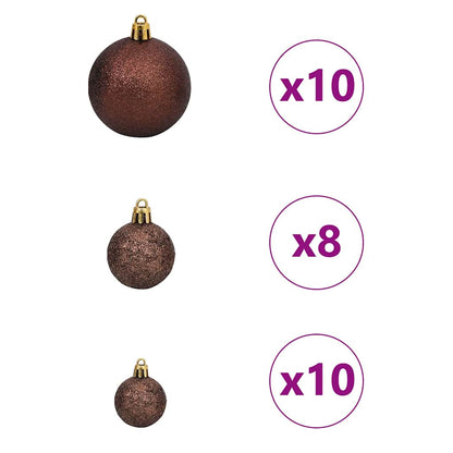 Elegant Artificial Christmas Tree Green 180cm PVCSteel and Plastic
