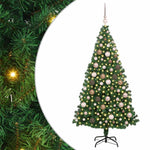 Contemporary Artificial Christmas Tree Green 180cm PVCSteel and Plastic