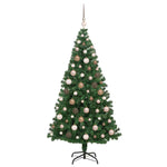 Contemporary Artificial Christmas Tree Green 180cm PVCSteel and Plastic