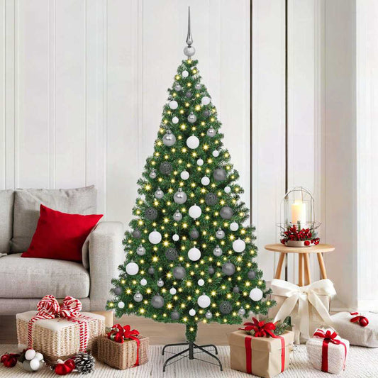 Versatile Artificial Christmas Tree Green 180cm PVCSteel and Plastic