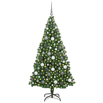 Versatile Artificial Christmas Tree Green 180cm PVCSteel and Plastic