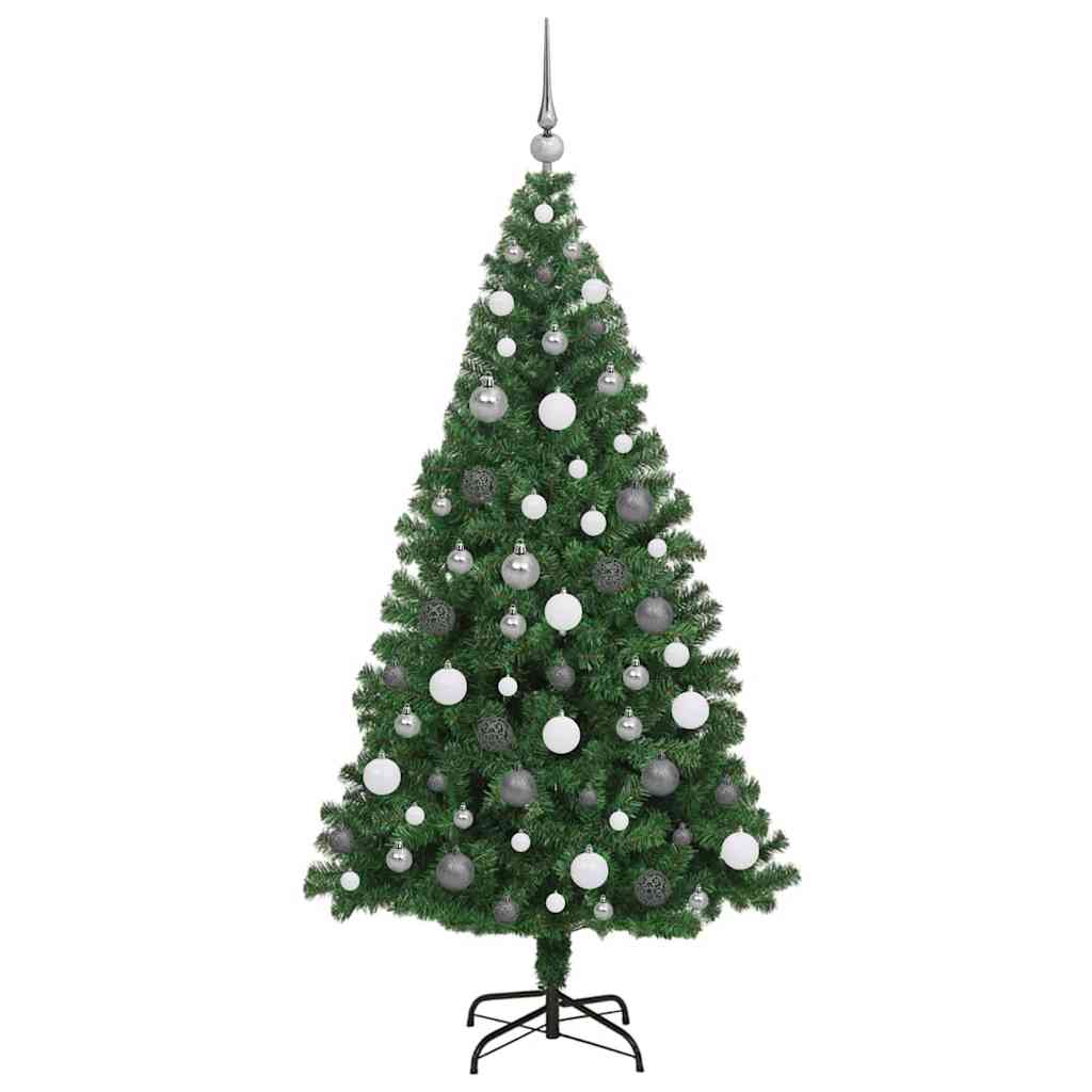 Versatile Artificial Christmas Tree Green 180cm PVCSteel and Plastic